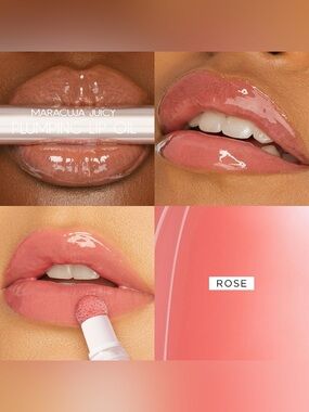 Tarte Maracuja Juicy Plumping Lip Oil Rose 2.7 mL NIB Tarte Cosmetics Glossy